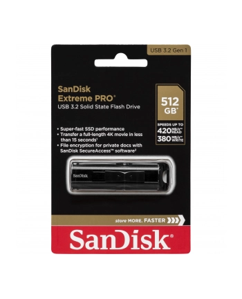 SanDisk Extreme PRO 512GB, USB-A 3.0 (SDCZ880-512G-G46)