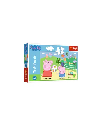 Puzzle 60el Zabawy w gronie przyjaciół Świnka Peppa. Peppa Pig 17356 Trefl