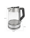 ProfiCook glass kettle PC-WKS 1190 G (inox / black, 1.7 liters) - nr 4