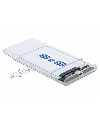 DeLOCK external enclosure for 2.5 ''SATA HDD / SSD with SuperSpeed USB 10 Gbps (USB 3.1 Gen 2), drive enclosure