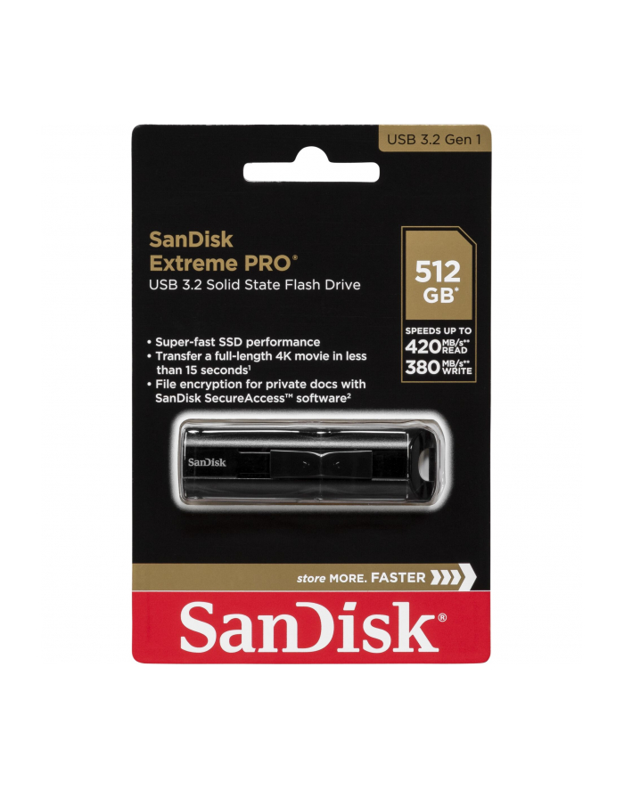 SanDisk Extreme PRO 512GB, USB-A 3.0 (SDCZ880-512G-G46) główny