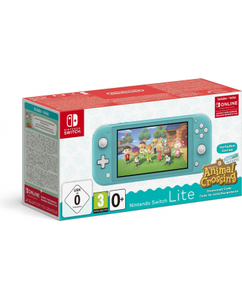 Nintendo Switch Lite (Turquoise) Animal Crossing: New Horizons Pack + NSO 3 months (Limited) portable game console 14 cm (5.5'') Touchscreen 32 GB Wi-Fi