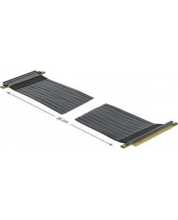 DeLOCK Riser Card PCIe x16> x16 with flexible cable 30cm