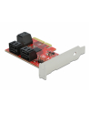 DeLOCK PCIe 6P SATA PCIe x4 card - LP, controller - nr 1