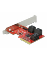 DeLOCK PCIe 6P SATA PCIe x4 card - LP, controller - nr 3