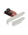 DeLOCK PCIe 6P SATA PCIe x4 card - LP, controller - nr 4