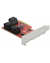 DeLOCK PCIe 6P SATA PCIe x4 card - LP, controller - nr 9
