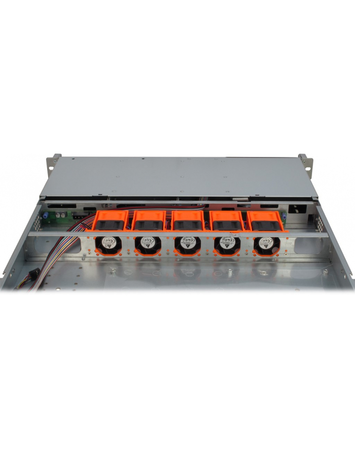 Inter-Tech IPC 1U-1404 Rack Black, Stainless steel, Server casing główny