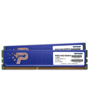 Patriot DDR3 - 16 GB -1600 - CL - 11 - Dual Kit, Signature Line (black, PSD316G1600KH)