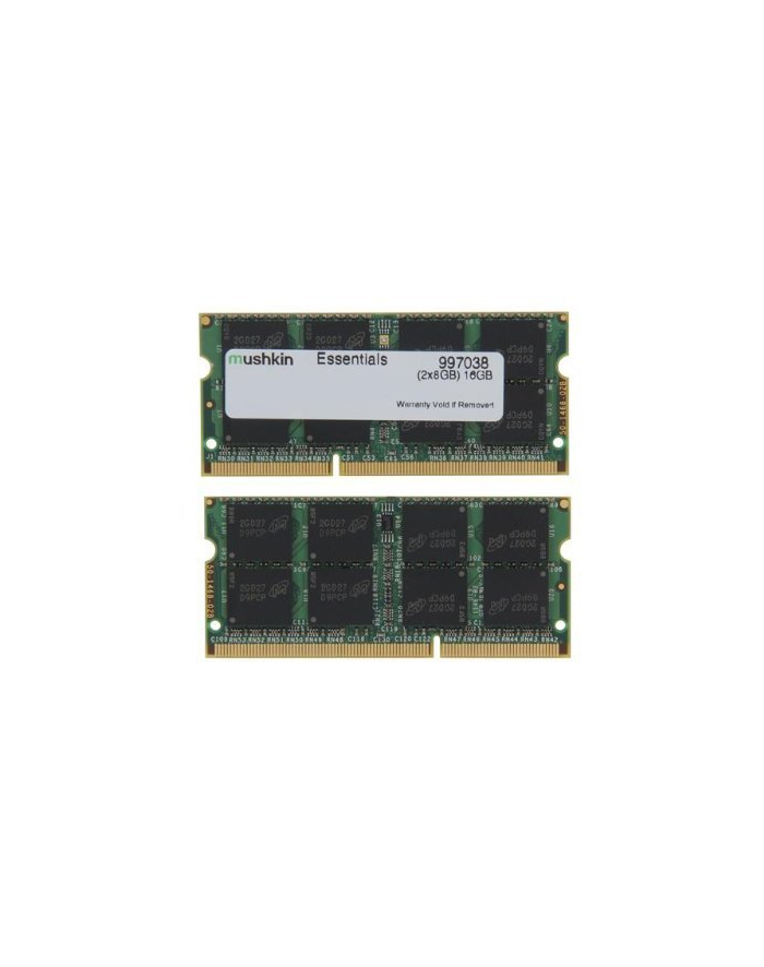 Mushkin Essentials SO-DIMM Kit 16GB, DDR3L-1600, CL11-11-11-28 (997038) główny