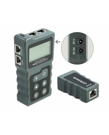 DeLOCK Network Tester RJ45 / PoE / DC + LCD | 63110 nr 2