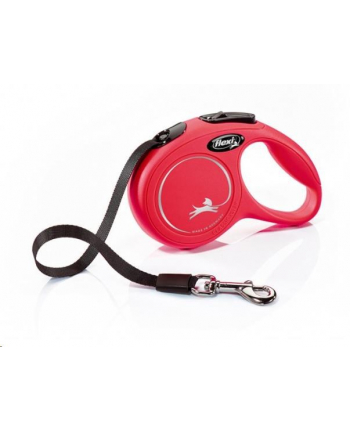 flexi Smycz NEW CLASSIC XS taśma -3m -do 12kg czerwony