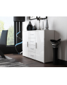 cama meble Komoda UNI biały/ biały połysk (WHITE) - nr 1