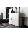 cama meble Komoda UNI dąb sonoma/ biały połysk - nr 4