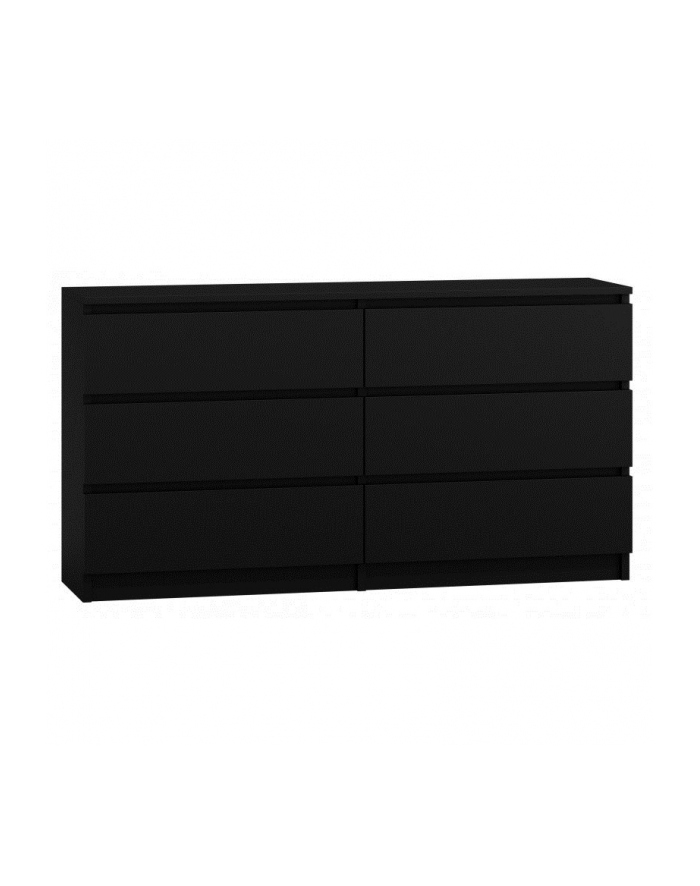 top e shop M6 MALWA KOMODA 140CM 6 SZUFLAD CZARNY główny