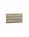 top e shop M6 MALWA KOMODA 140CM 6 SZUFLAD SONOMA - nr 2
