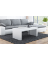 cama meble Stolik/ława TESS 120 biały/ biały połysk - nr 1