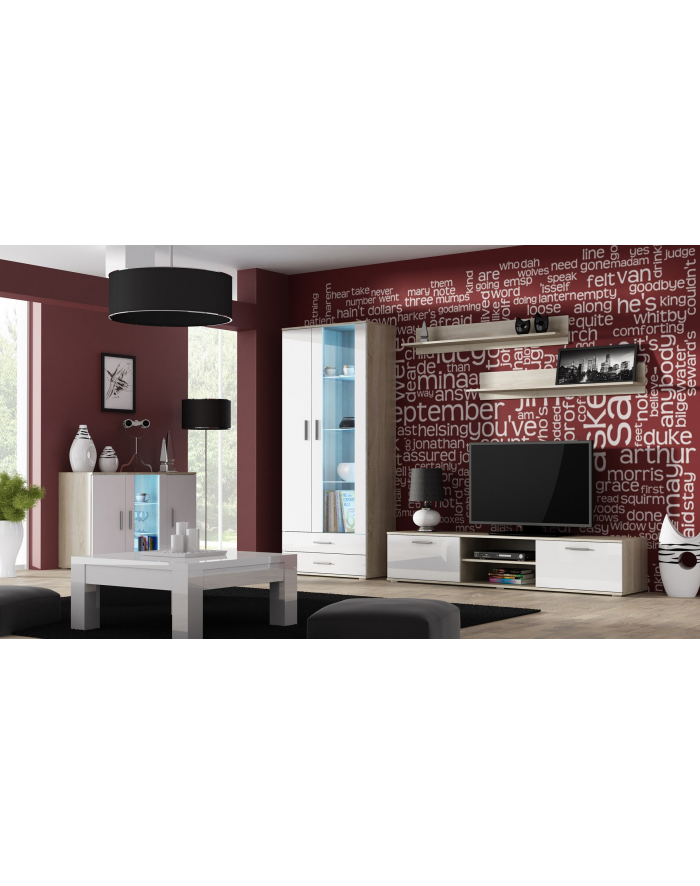cama meble Półka 125cm (2szt) SOHO dąb sonoma mat główny