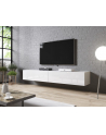 cama meble Szafka RTV SLID-E 200 cała w białym połysku - nr 3