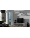 cama meble Szafka RTV SOHO 140 biały/ szary połysk - nr 2