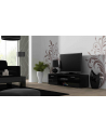 cama meble Szafka RTV SOHO 140 czarny/ czarny połysk - nr 4
