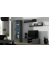 cama meble Szafka RTV SOHO 140 szary/ szary połysk - nr 6