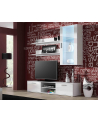 cama meble Szafka RTV SOHO 180 biały/ biały połysk - nr 3