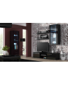 cama meble Szafka RTV SOHO 180 czarny/ czarny połysk - nr 15
