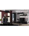 cama meble Szafka RTV SOHO 180 czarny/ czarny połysk - nr 4