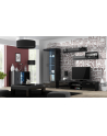 cama meble Szafka RTV SOHO 180 czarny/ czarny połysk - nr 5