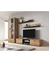 cama meble Półka 125cm (2szt) SOHO dąb lefkas + czarny - nr 2