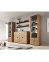 cama meble Półka 125cm (2szt) SOHO dąb lefkas + czarny - nr 6