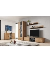 cama meble Półka 125cm (2szt) SOHO dąb lefkas + czarny - nr 7