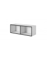 cama meble Regał ROCO RO2 112/37/37 biały/ czarny - nr 1