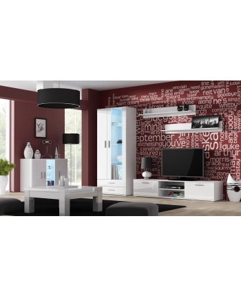 cama meble Witryna SOHO S6 2D2S biały/ biały połysk