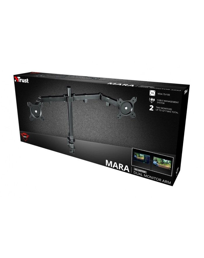 Uchwyt do monitorów TRUST GXT1120 MARA DUAL MONITOR ARM główny