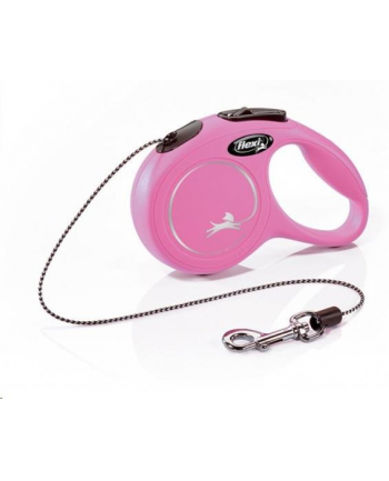 FLEXI Smycz automatyczna NEW CLASSIC linka XS 3m róż