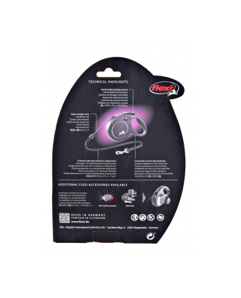 FLEXI Smycz automatyczna NEW CLASSIC linka M 8m niebieska