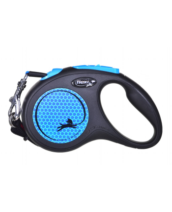 FLEXI Smycz automatyczna New Neon S  5 m kol niebieski