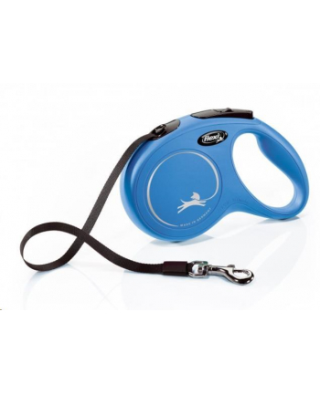 FLEXI Smycz automatyczna NEW CLASSIC M 5 m  niebieska