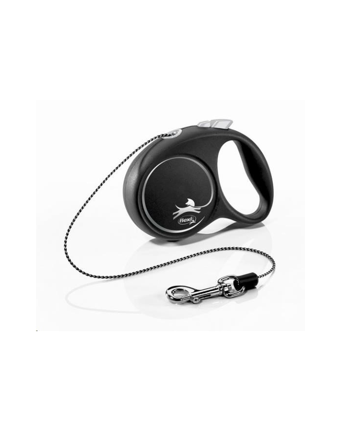 FLEXI Smycz automatyczna Black Design XS linka 3 m czarny główny
