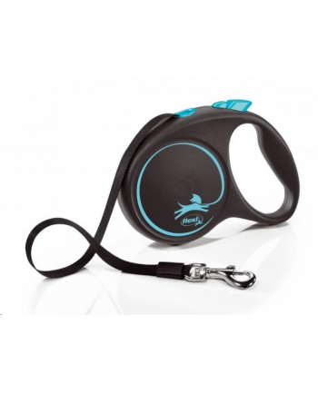 FLEXI Smycz automatyczna Black Design L  5 m kol niebieski