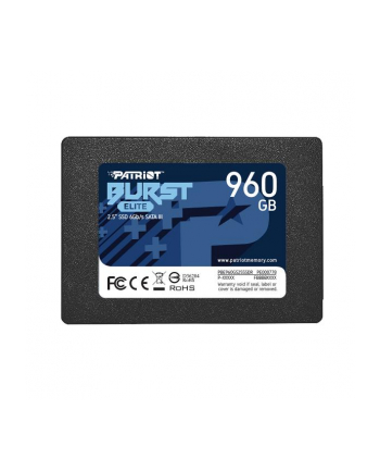 patriot memory Dysk SSD PATRIOT BURST ELITE 960GB SATA 3 25INCH