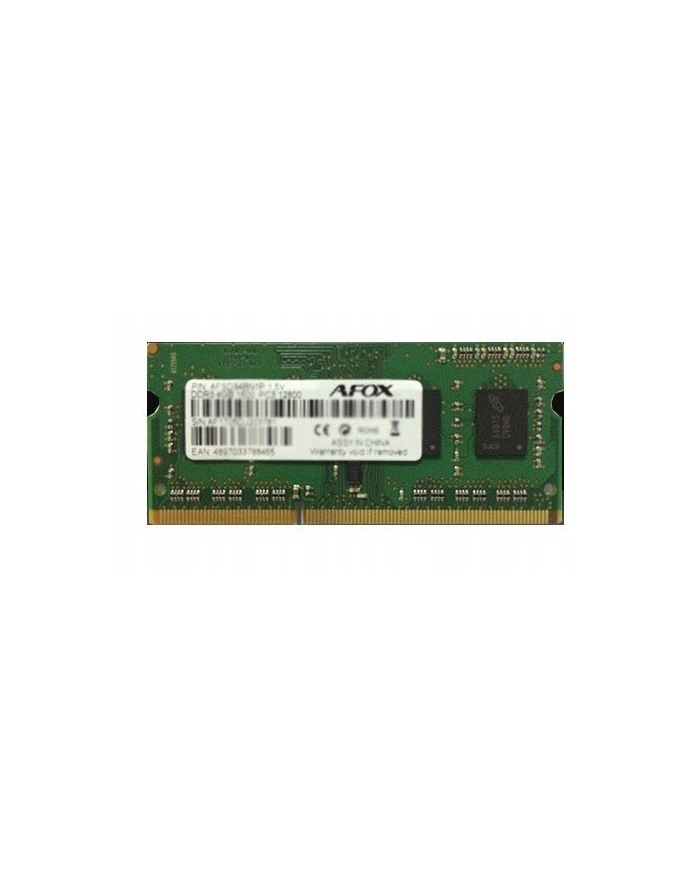 AFOX SO-DIMM DDR3 4G 1333MHZ MICRON CHIP LV 1 35V AFSD34AN1L główny