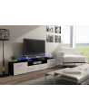 cama meble Szafka RTV EVORA 200 czarny/biały połysk - nr 3