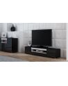 cama meble Szafka RTV VIVA 180 czarny/ czarny połysk+ biały - nr 1