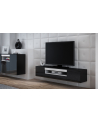 cama meble Szafka RTV VIVA 180 czarny/ czarny połysk+ biały - nr 6