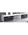 cama meble Szafka RTV 200 SAMBA (Unit 8) biały/czarny połysk - nr 10