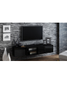 cama meble Szafka RTV SIGMA1 180 czarny/czarny połysk - nr 5