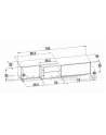 cama meble Szafka RTV SIGMA1 180 czarny/czarny połysk - nr 6